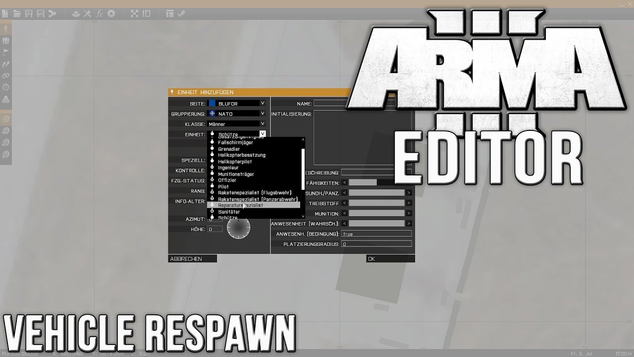 Vehicle respawn with inventory arma 3